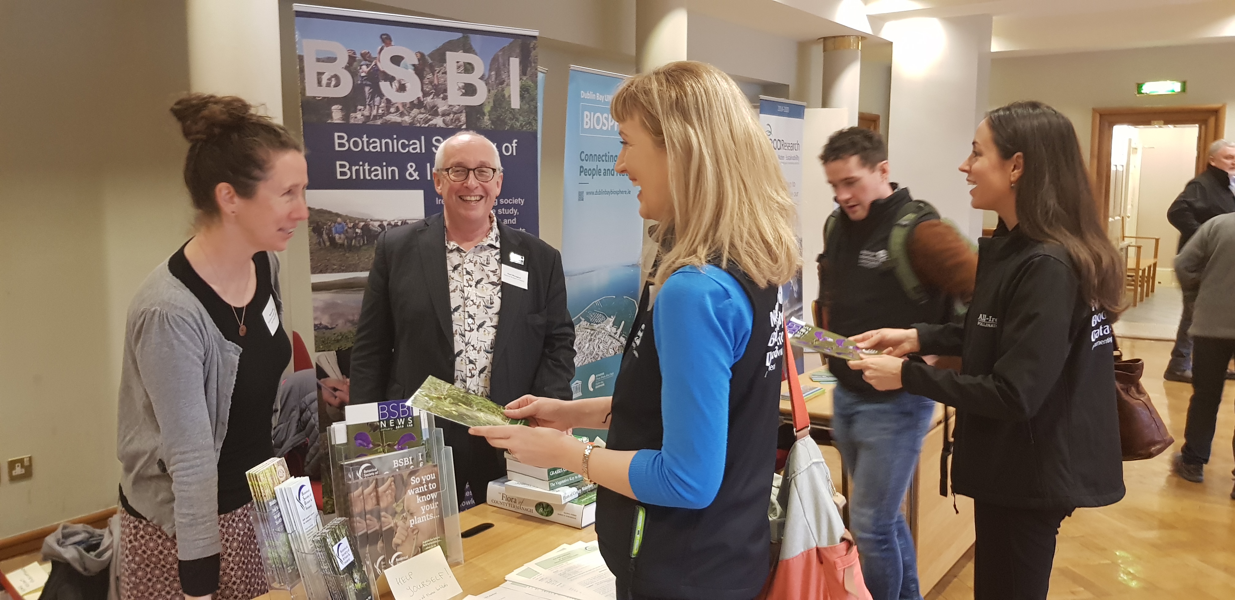 Promoting BSBI at Ireland's first National Biodiversity Conference. Image: C. Heardman