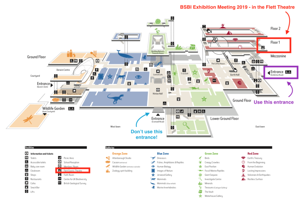 annotated Map of NHM for AEM 2019 only – Botanical Society of Britain ...